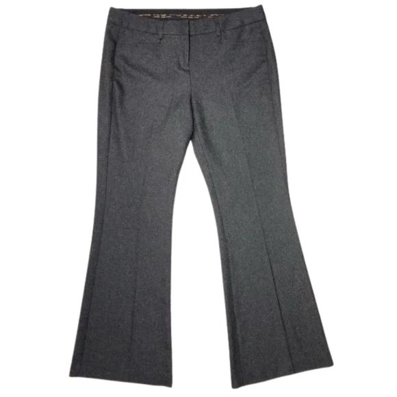 Express Design Studio Gray and Black Flare Dress Pants - Picture 1 of 12